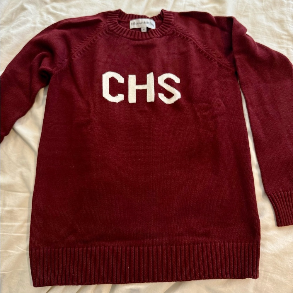 Women's NWT CHS Crew Neck Light Weight Cotton Sweater
